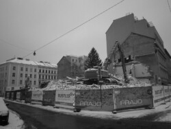 Lindauergasse 2 / Thaliastraße nach Abriss © Günter Schneider lindauergasse_2