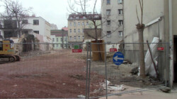 Das betroffene Grundstück ist groß, wie ein Blick von der Bergsteiggasse zeigt. steinergasse_8_2